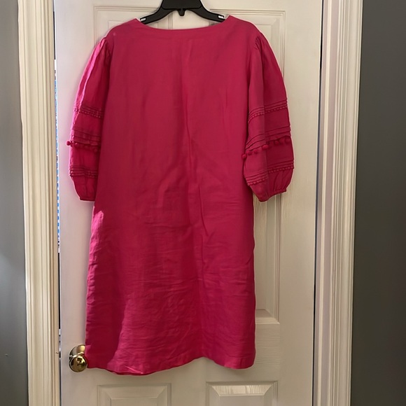 Pink Linen Dress - Picture 4 of 5